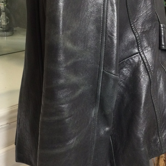 Used Avanti Black 100% Leather Jacket, Large - Picture 15 of 16